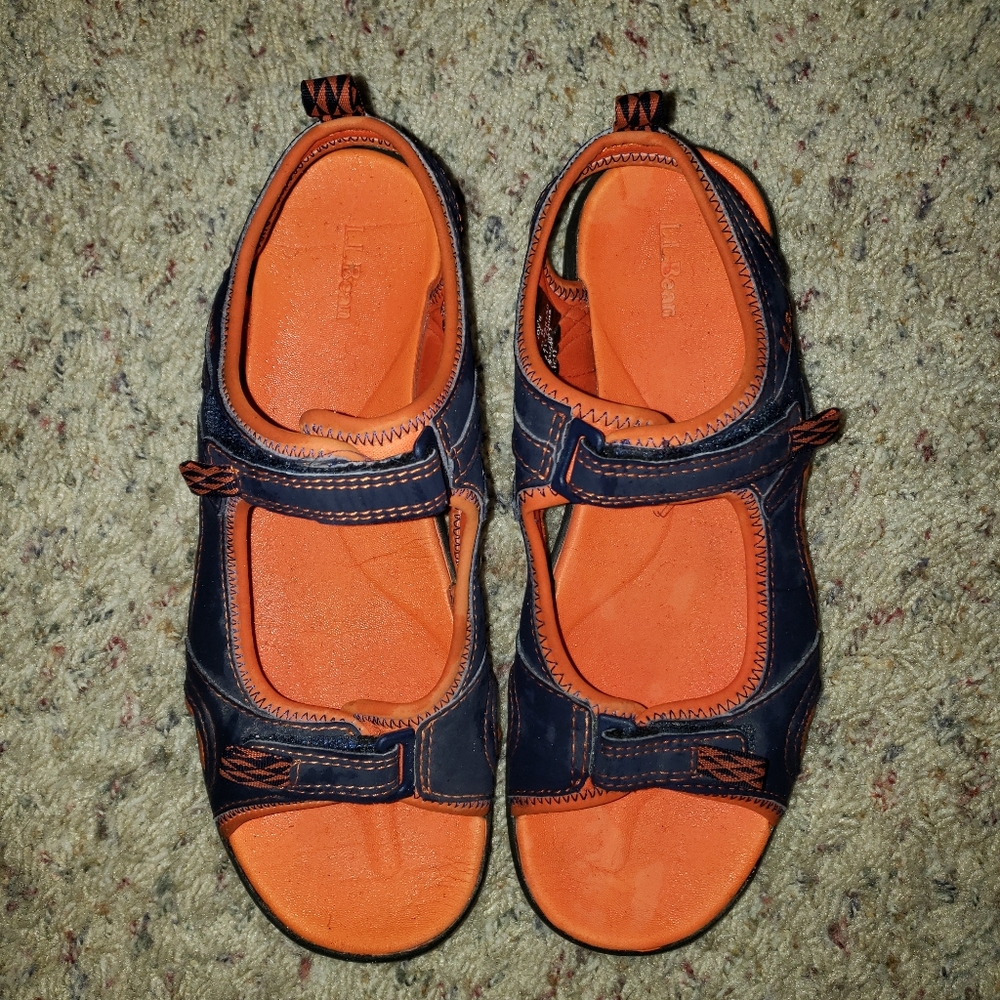 Boys Velcro Sandals L.L. Bean Size 6